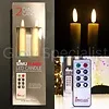 Simuflame LED SIMUFLAME CANDLES WITH REMOTE CONTROL - IVORY -SET OF 2