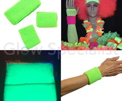Glow Specialist UV NEON HOOFDBAND + 2 POLSBANDJES - 3-DELIGE SET