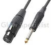 Pd Connex POWER DYNAMICS CONNEX - CABLE XLR FEMALE STEREO - 6,3 MM MONO - 6 METER