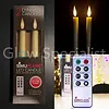 Simuflame LED SIMUFLAME CANDLES WITH REMOTE CONTROL - DELUXE FLAME - IVOOR - SET OF 2