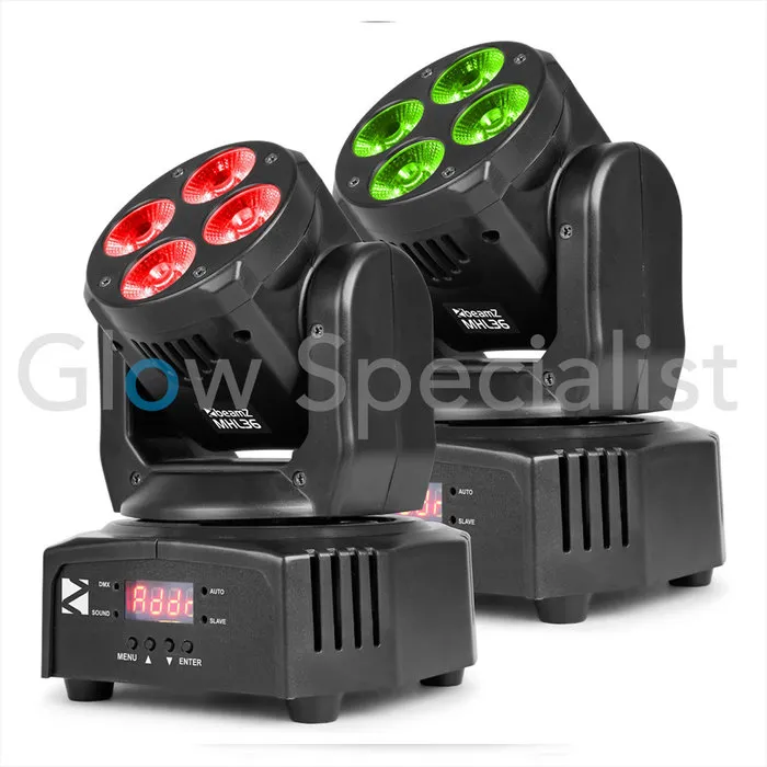 BeamZ MHL36 MOVING HEAD SET VAN 2 STUKS IN TAS