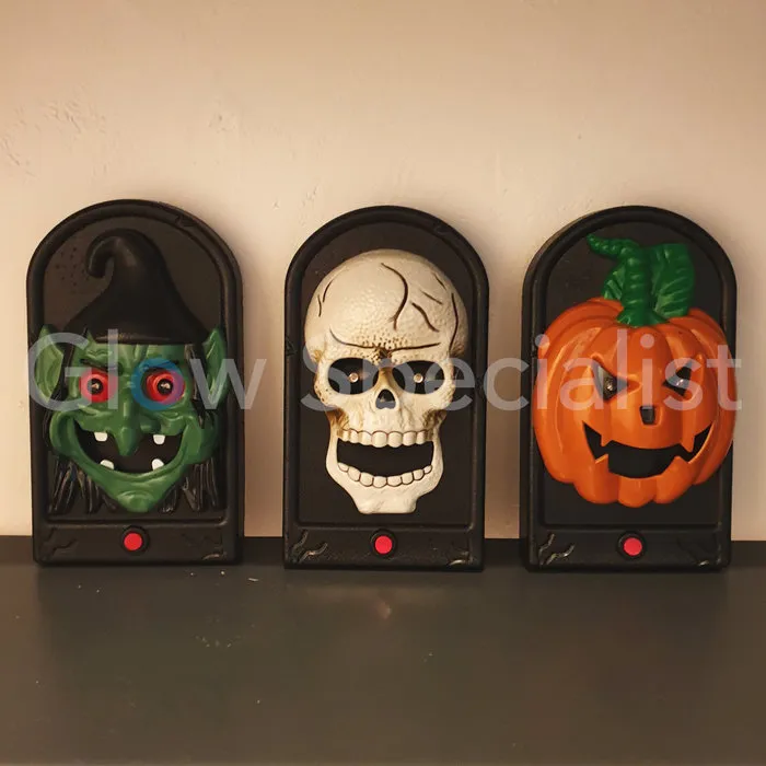 HALLOWEEN DOORBELL -  WITH LIGHTS AND SOUND EFFECTS - WITCH
