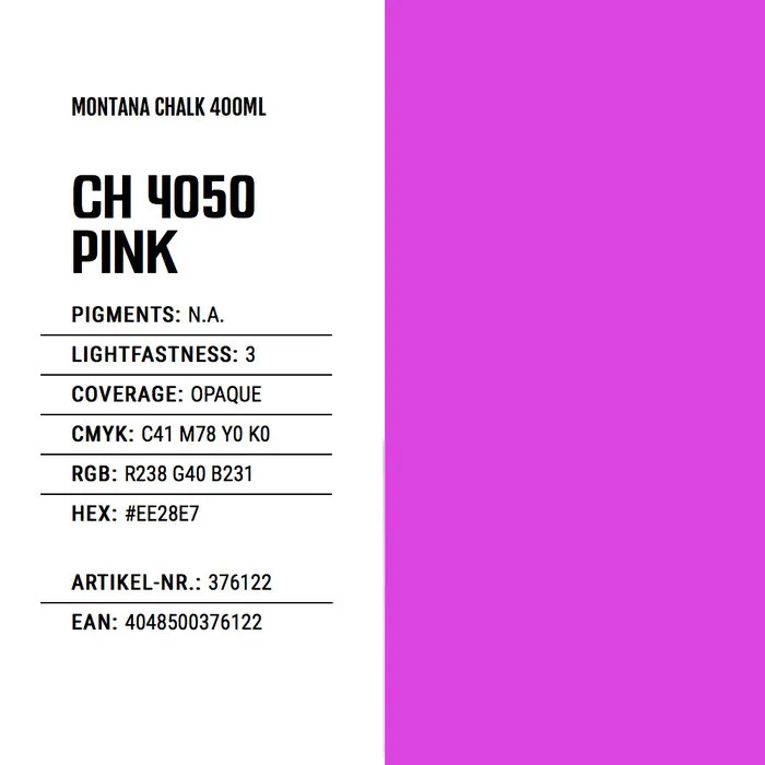 Montana Cans MONTANA KRIJTSPRAY ROZE - 400ML