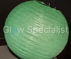 GREEN  PAPER LAMPION - PER PIECE FROM