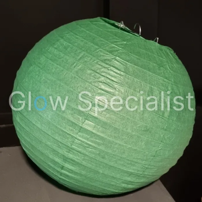 GREEN  PAPER LAMPION - PER PIECE FROM