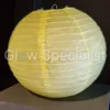 GELE PAPIEREN LAMPION - PER STUK VANAF