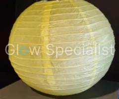 YELLOW  PAPER LAMPION - PER PIECE FROM