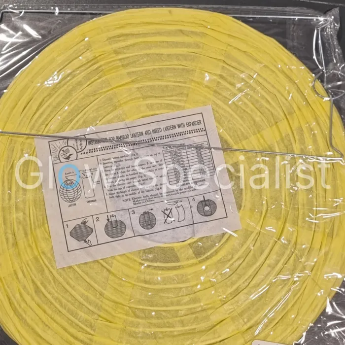 YELLOW PAPER LAMPION - PER PIECE FROM