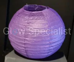 PAARSE PAPIEREN LAMPION - PER STUK VANAF