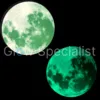 GLOW IN THE DARK MAAN STICKER - 5 CM - 5 STUKS