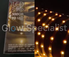 LED STRIP - 3 METER - 90 LED - WARM WHITE