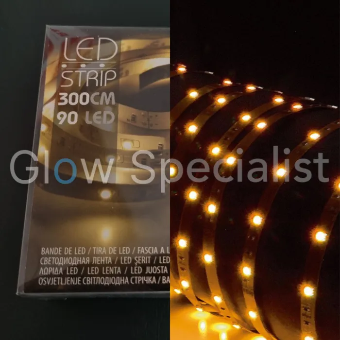 LED STRIP - 3 METER - 90 LED - WARM WHITE