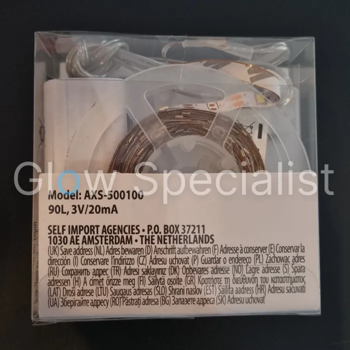 LED Strip – 3 Meter – 90 Cool White LEDs – Battery Powered – For Mirrors, Closets, Signage & Décor