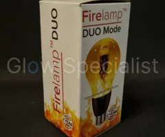 Firelamp FIRELAMP™ 3W - DUO MODE - 300 LUMEN - E27 - 64 SMD - 1800K - HELDER - ZWART