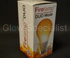 Firelamp FIRELAMP™ 3W - DUO MODE - 300 LUMEN - E27 - 64 SMD - 1800K - OPAAL - WIT