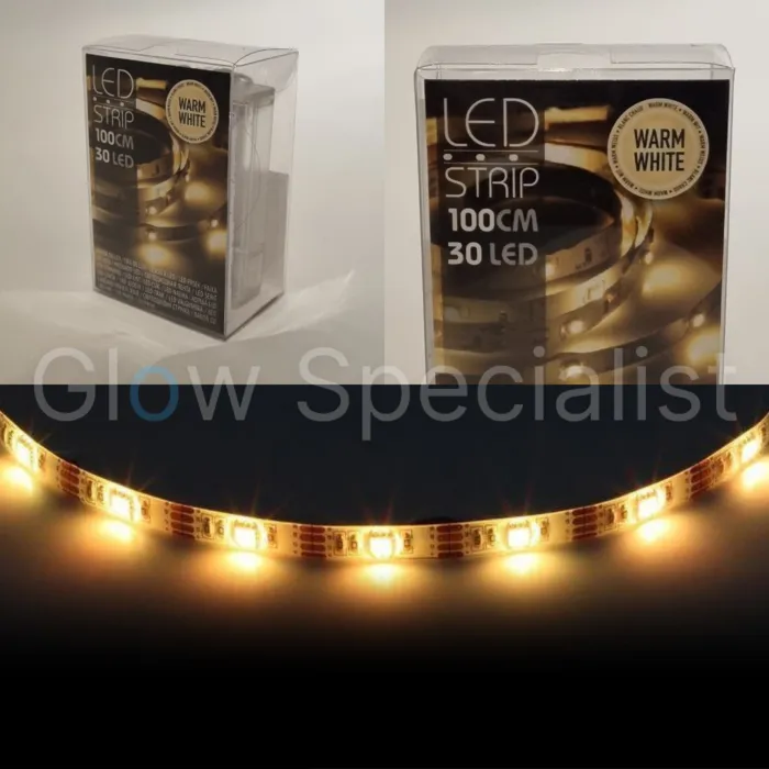 LED STRIP - 1 METER - 30 LED - WARM WHITE