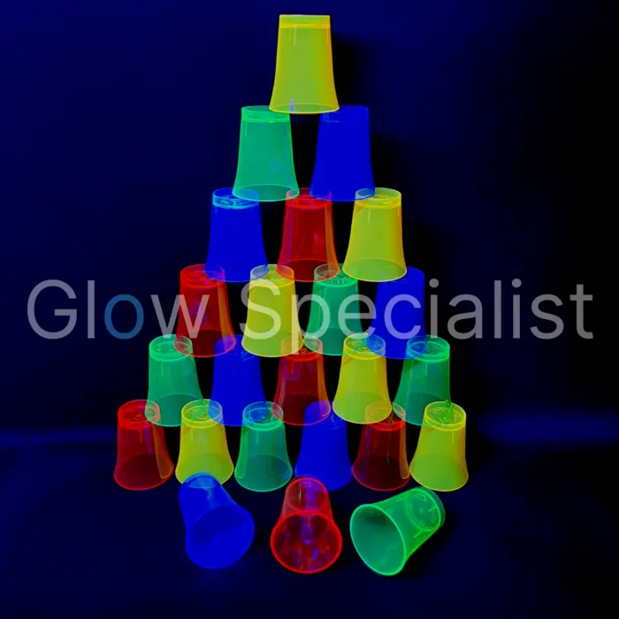 Glow Specialist UV/BLACKLIGHT - NEON SHOT GLASS - 24 PIECES