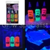 TEXTILE PAINT - UV / BLACKLIGHT - SET OF 3 - PINK, GREEN, ORANGE