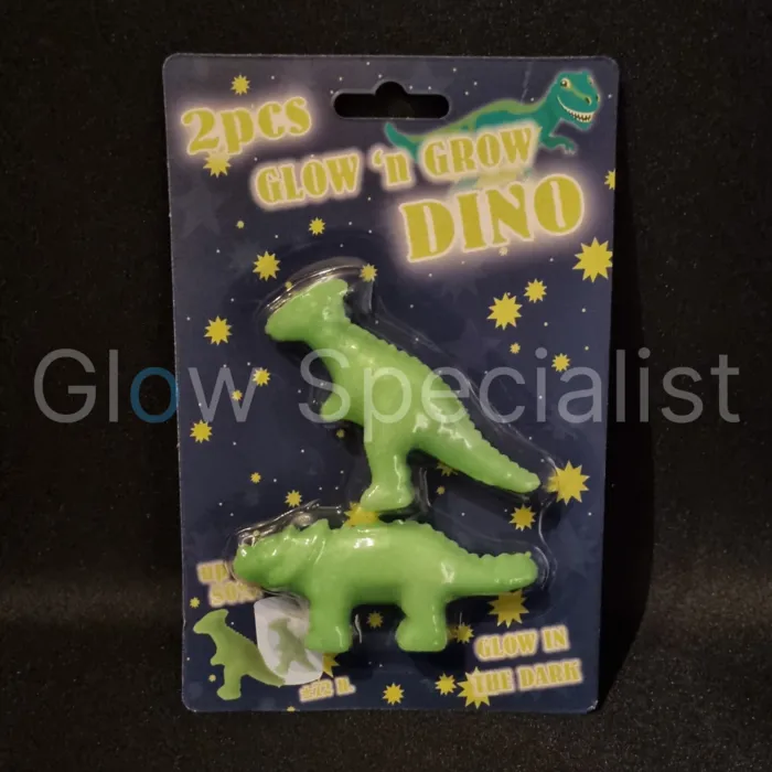 GROEI DINO - GLOW IN THE DARK - SET VAN 2