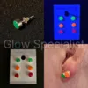 Glow Specialist UV/BLACKLIGHT NEON OORKNOPJES - SET VAN 3 PAAR
