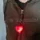 NECKLACE WITH RED LED HEART - BLINKING