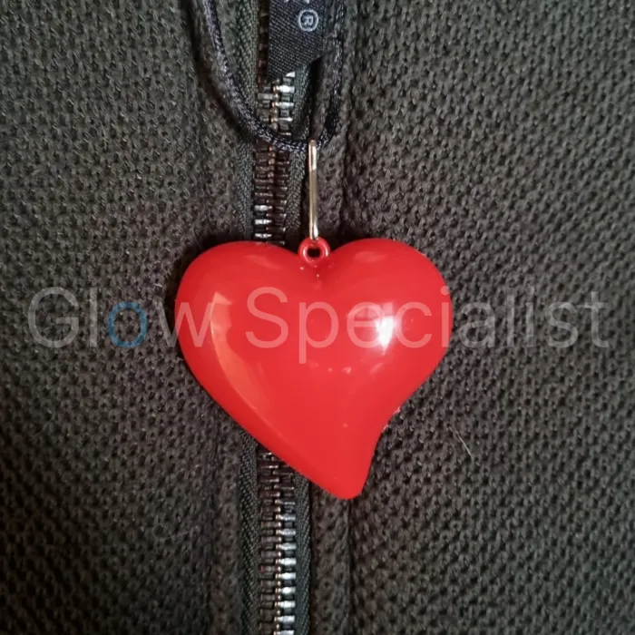 KETTING MET ROOD LED HART - KNIPPEREND