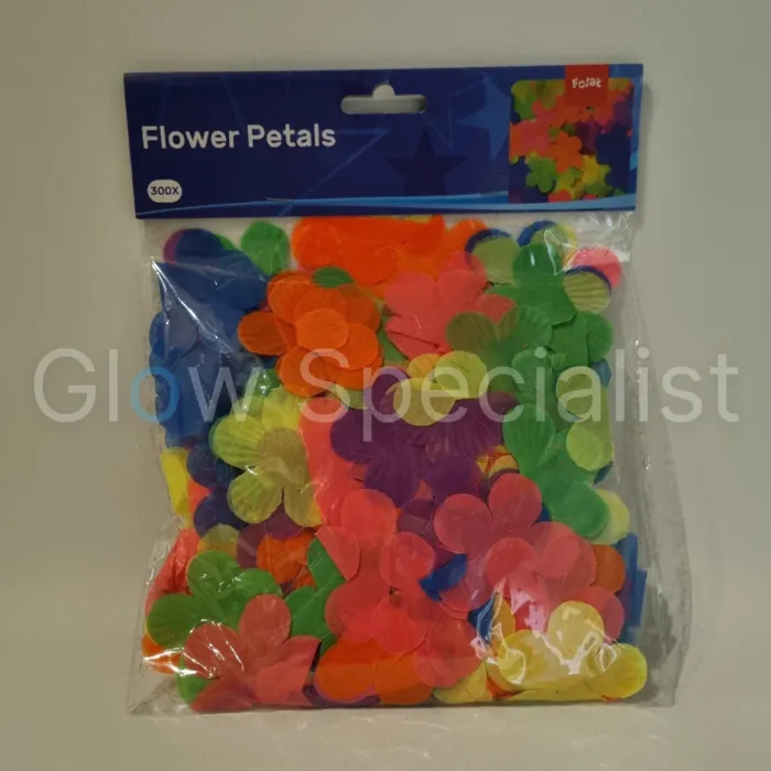UV / BLACKLIGHT HAWAII PETALS - 300 PIECES - NEON CONFETTI