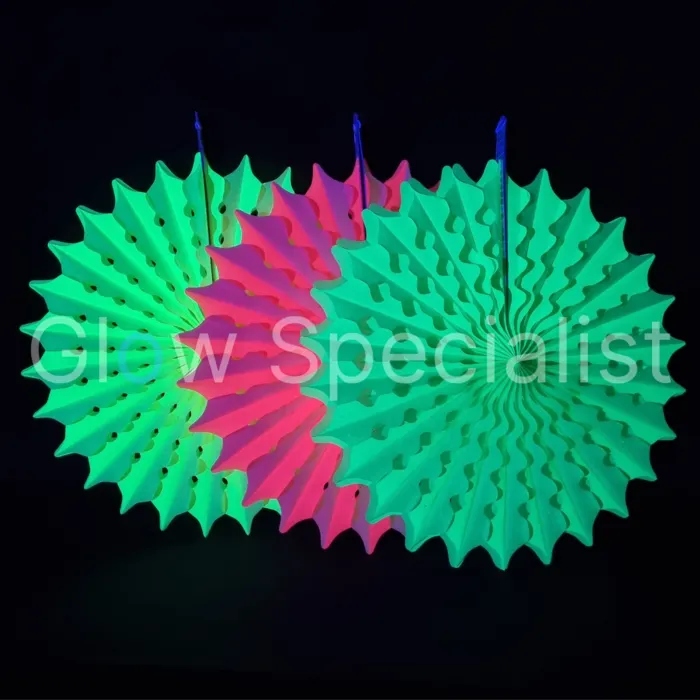 UV/BLACKLIGHT  NEON HONEYCOMB WAAIER
