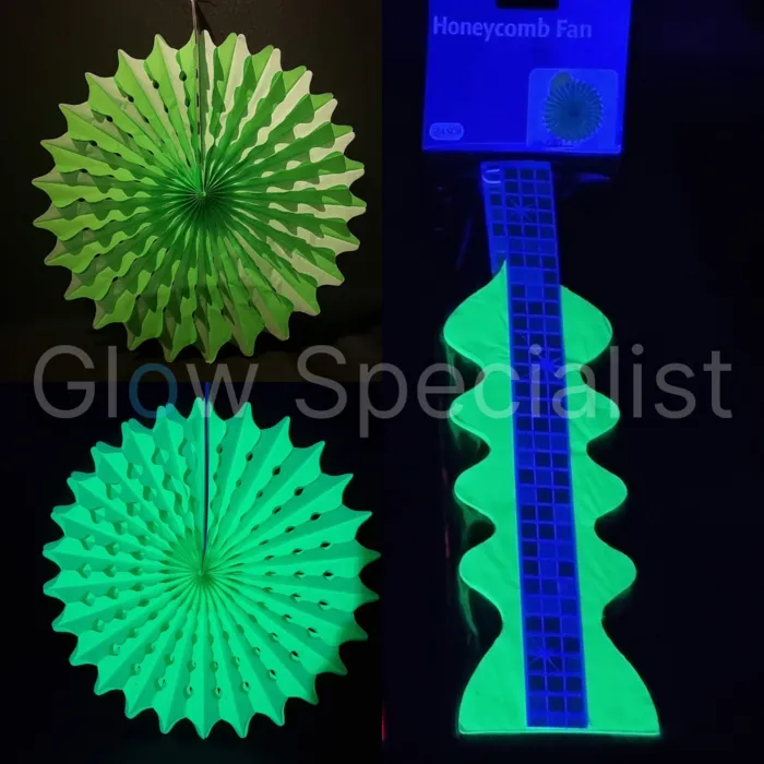 UV/BLACKLIGHT  NEON HONEYCOMB WAAIER