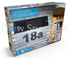 Grundig LED HOUSE NUMBER PLATE SOLAR POWERED