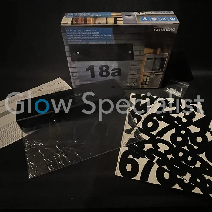 Grundig LED HOUSE NUMBER PLATE SOLAR POWERED