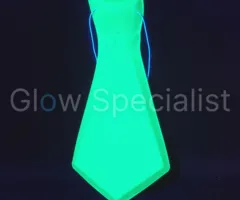 UV/BLACKLIGHT BIG TIE - GREEN - 12 PIECES