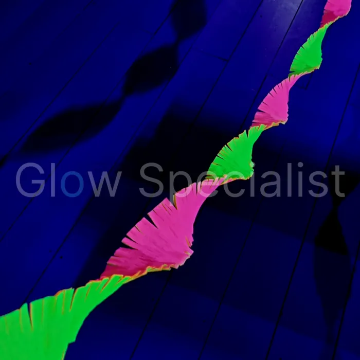 UV NEON CRÊPESLINGER - 18 METER - RAINBOW