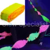 UV NEON CREPE GARLAND - 18 METERS - RAINBOW