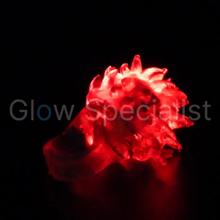 LED Spike Rings – Display Box with 48 Flashing Colourful Rings