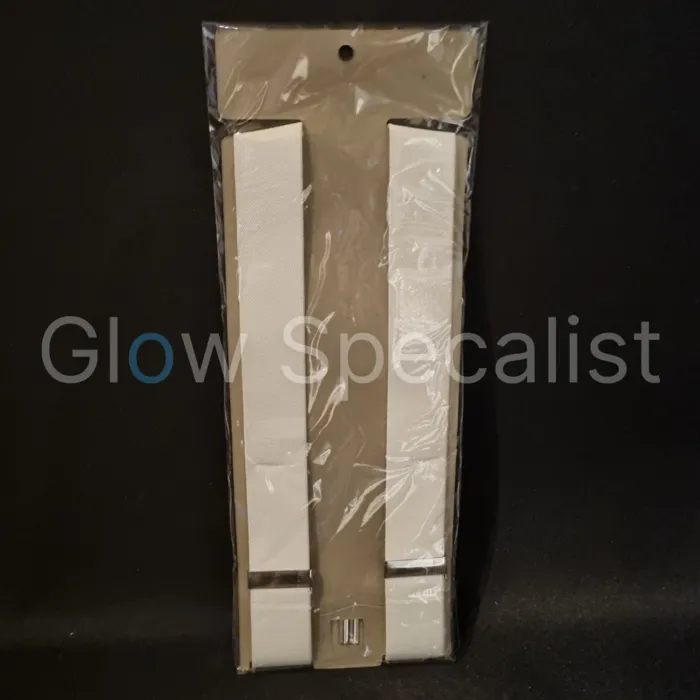 Glow Specialist BRETELS - WIT - NIET LICHTGEVEND