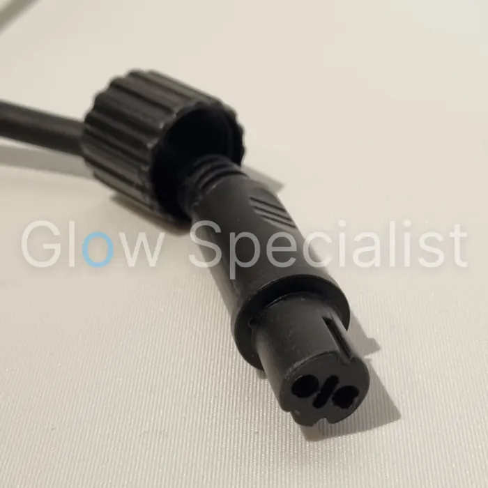 PRIKKABEL - 5 M - 10 LED LAMPEN - HELDER - WARM WIT - IP44