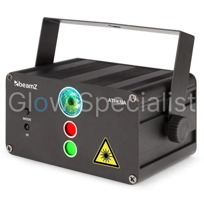 BeamZ BeamZ Athena Gobo Laser met Accu – Compacte Laser met Gobo & LED‑effecten voor Feest & Entertainment