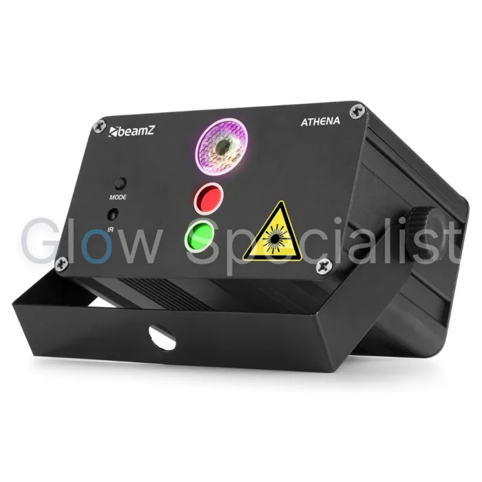 BeamZ BeamZ Athena Gobo Laser met Accu – Compacte Laser met Gobo & LED‑effecten voor Feest & Entertainment