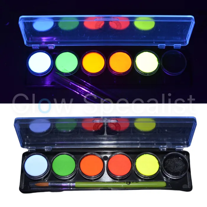 CAMELEON UV ADULT PARTY BOX PALET - 6 KLEUREN