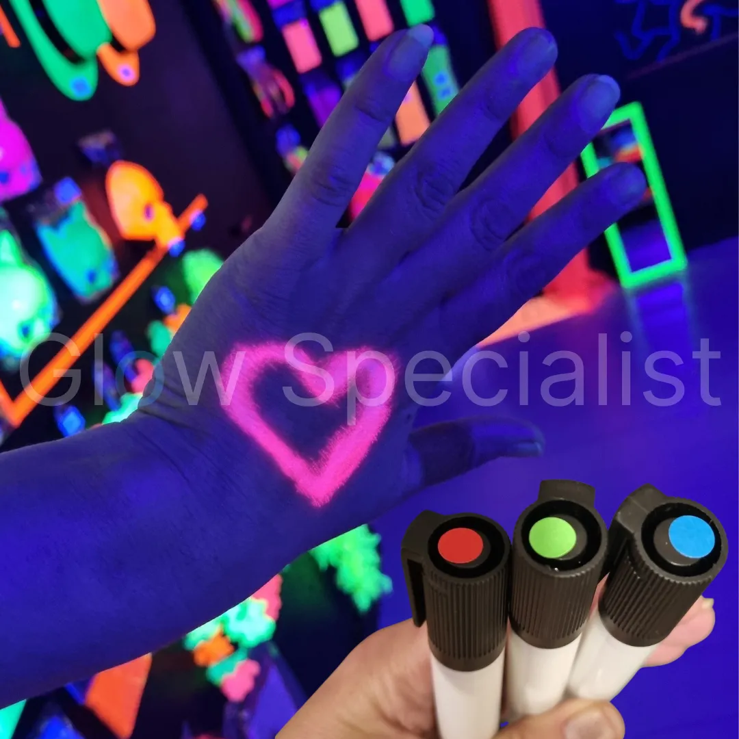 UV / Blacklight Bodypaint Pen – Onzichtbare huidstift – Glow & Neon Party