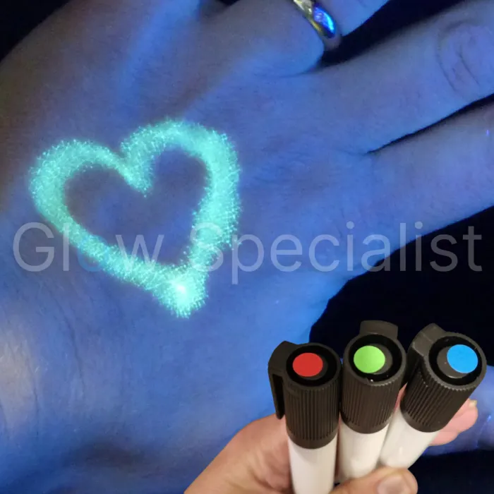 UV / Blacklight Bodypaint Pen – Invisible skin marker – Glow & Neon Party