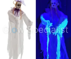 Europalms UV HALLOWEEN FIGUUR - BABYFACE - WIT - 90 CM