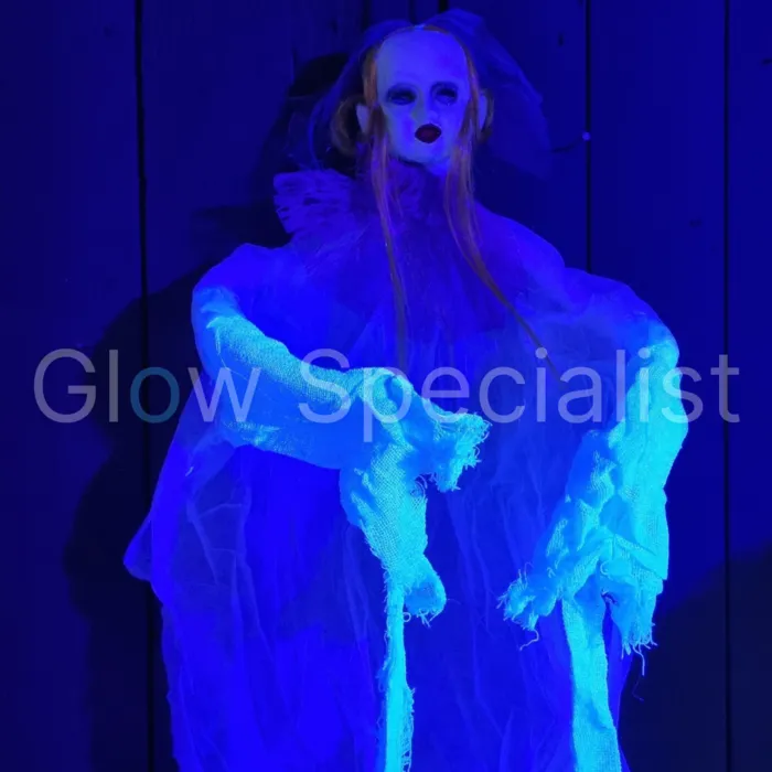 Europalms UV HALLOWEEN FIGUUR - BABYFACE - WIT - 90 CM