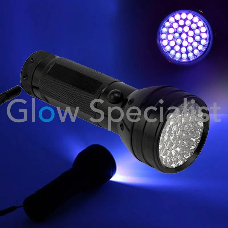 Glow Specialist UV Flashlight 51 LED – 395nm – Powerful Blacklight