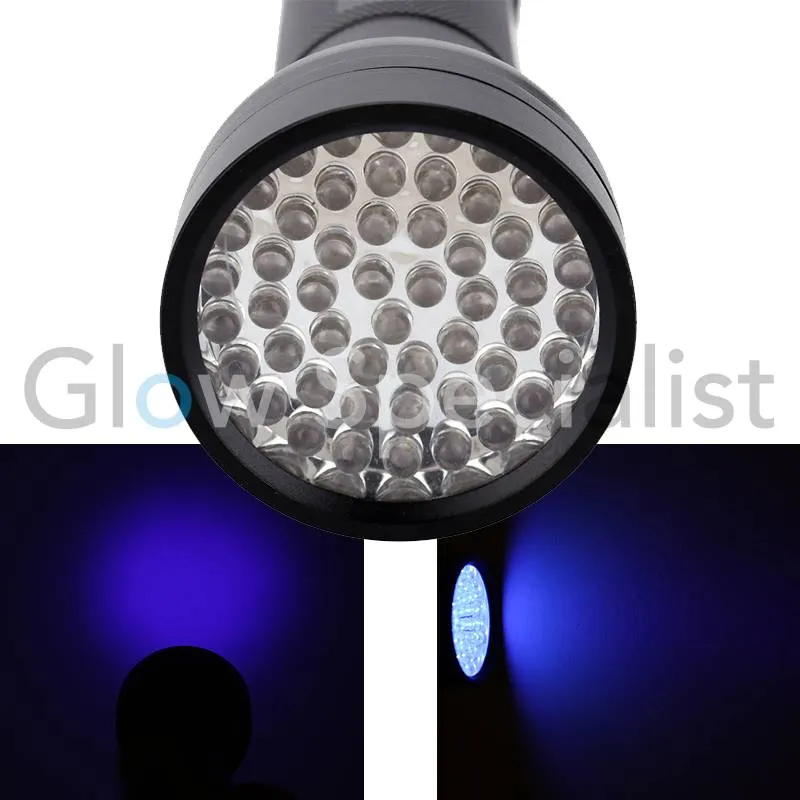 Glow Specialist UV Flashlight 51 LED – 395nm – Powerful Blacklight