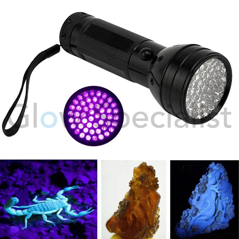 Glow Specialist UV Zaklamp 51 LED – 395nm – Krachtige Blacklight