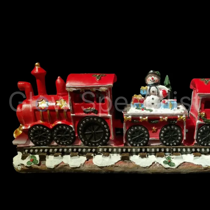 CHRISTMAS TRAIN WITH ROTATING LED WHEELS -  WITH ADAPTER