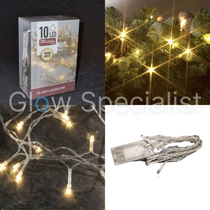 LED LIGHTS - 10 LIGHTS - WARM WHITE