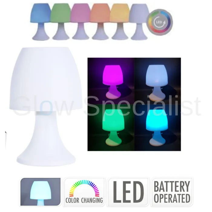 Grundig LED TAFELLAMP - 19 CM - WIT EN COLOR CHANGING